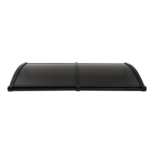 Toldo de lluvia para puerta de entrada, caseta de lluvia para puerta de entrada, protección solar, 120*60cm, Negro