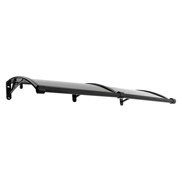 Toldo de lluvia para puerta de entrada, caseta de lluvia para puerta de entrada, protección solar, 120*60cm, Negro