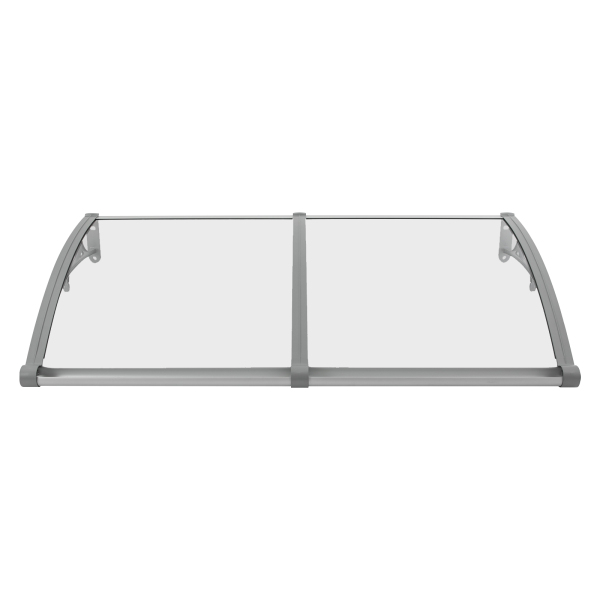 Toldo de lluvia para puerta de entrada, caseta de lluvia para puerta de entrada, protección solar, 120*60cm, Transparente