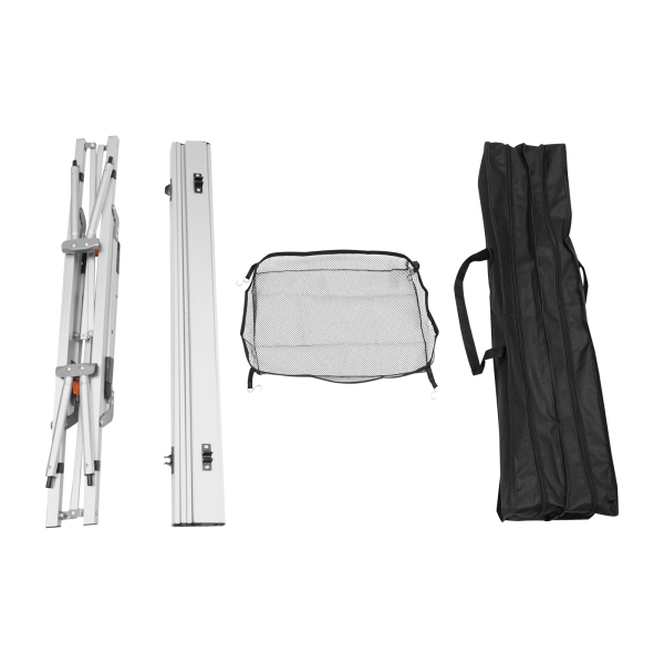90x51.5x45-65cm Mesa de camping plegable, mesa de camping, mesa plegable con ajuste de altura, Plata 90x51.5x45-65cm Mesa de camping plegable, mesa de camping, mesa plegable con ajuste de altura, Plata