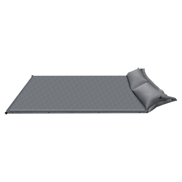 Colchón de aire autohinchable, colchoneta para dormir autohinchable, práctica para acampar al aire libre, Gris, Doble Colchón de aire autohinchable, colchoneta para dormir autohinchable, práctica para acampar al aire libre, Gris, Doble