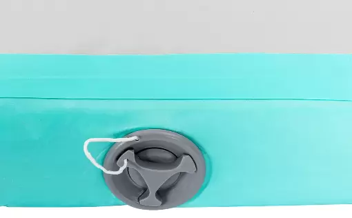 Alfombrilla hinchable para gimnasia, esterilla de yoga, esterilla de yoga, esterilla de deporte, esterilla de yoga, gimnasio, con bolsa de transporte y bomba de aire eléctrica, 1 x 5 metros