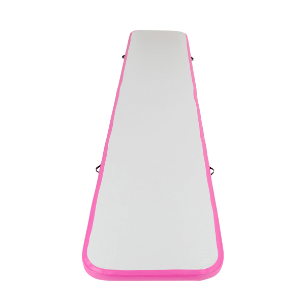 Alfombrilla hinchable para gimnasia, esterilla de yoga, deporte, gimnasio, con bolsa de transporte y bomba de aire eléctrica, 1 x 5 metros