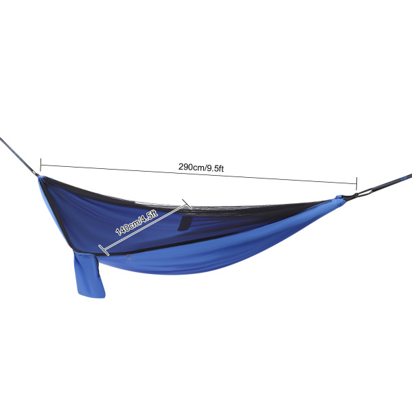 Hamaca para acampar, hamacas con mosquitera y lona para moscas de lluvia, 290*140cm hamaca para mochileros y viajes