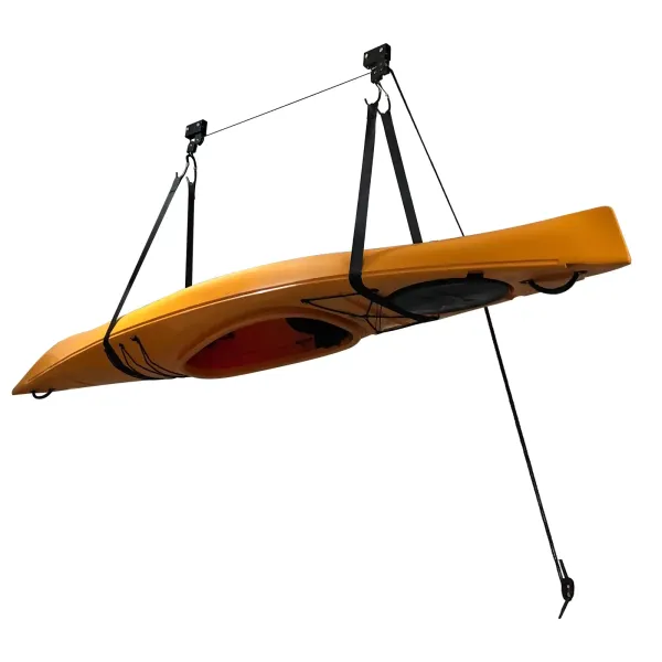 Alzamiento de kayak, alzamiento de canoa de kayak de montaje en techo, elevador de canoa de kayak para garaje de almacenamiento Alzamiento de kayak, alzamiento de canoa de kayak de montaje en techo, elevador de canoa de kayak para garaje de almacenamiento