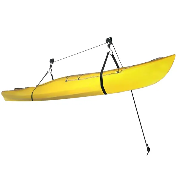 Alzamiento de kayak, alzamiento de canoa de kayak de montaje en techo, elevador de canoa de kayak para garaje de almacenamiento Alzamiento de kayak, alzamiento de canoa de kayak de montaje en techo, elevador de canoa de kayak para garaje de almacenamiento