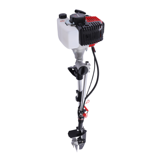 Motor eléctrico de barco fueraborda de 2 tiempos 2,3 CV, motor de barco de pesca CDI + refrigeración por agua 10 Km/H