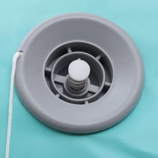 Esterilla de aire inflable redonda de 20,3 cm de espesor con bomba de aire eléctrica, esterilla de entrenamiento