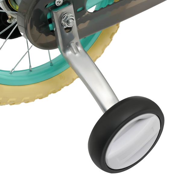 Bicicleta infantil de 14 pulgadas para niñas/niños, para niños de 3 a 4 años y una estatura de 90 – 110 cm,Verde