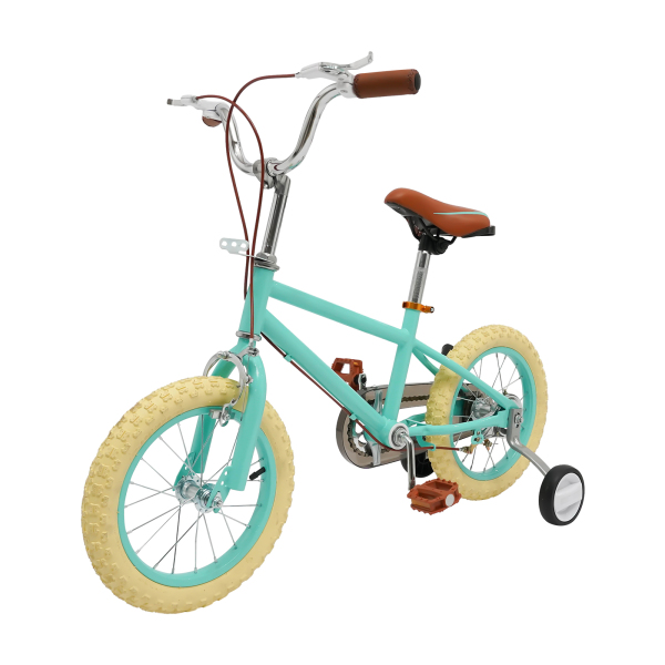 Bicicleta infantil de 14 pulgadas para niñas/niños, para niños de 3 a 4 años y una estatura de 90 – 110 cm,Verde Bicicleta infantil de 14 pulgadas para niñas/niños, para niños de 3 a 4 años y una estatura de 90 – 110 cm,Verde