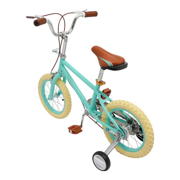 Bicicleta infantil de 14 pulgadas para niñas/niños, para niños de 3 a 4 años y una estatura de 90 – 110 cm,Verde