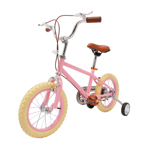 Bicicleta infantil de 14 pulgadas para niñas/niños, para niños de 3 a 4 años y una estatura de 90 – 110 cm (Rosa) Bicicleta infantil de 14 pulgadas para niñas/niños, para niños de 3 a 4 años y una estatura de 90 – 110 cm (Rosa)