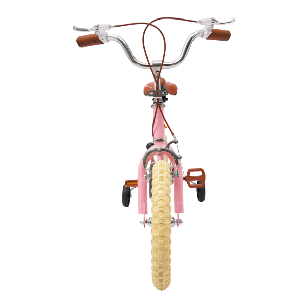 Bicicleta infantil de 14 pulgadas para niñas/niños, para niños de 3 a 4 años y una estatura de 90 – 110 cm (Rosa)