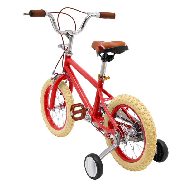 Bicicleta infantil de 14 pulgadas para niñas/niños, para niños de 3 a 4 años y una estatura de 90 – 110 cm,Rojo