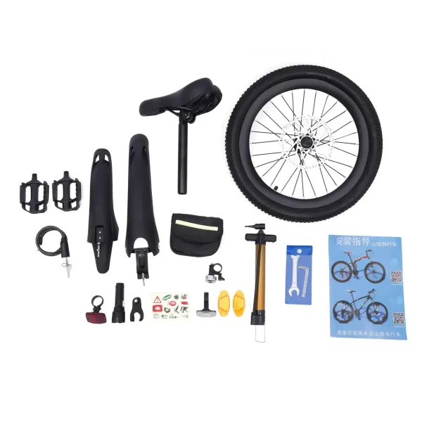 Bicicleta infantil de montaña de 18 pulgadas, con linterna eléctrica, campana de advertencia, para niños y niñas de 1,25 a 1,4 m, color blanco