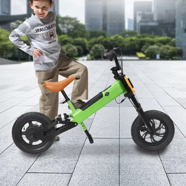Bicicleta eléctrica para niños de 5 a 12 años, motocicleta eléctrica de 24 V y 200 W de equilibrio, con neumático inflable de 12 pulgadas Bicicleta eléctrica para niños de 5 a 12 años, motocicleta eléctrica de 24 V y 200 W de equilibrio, con neumático inflable de 12 pulgadas