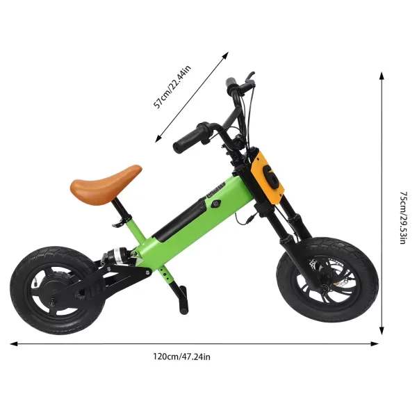 Bicicleta eléctrica para niños de 5 a 12 años, motocicleta eléctrica de 24 V y 200 W de equilibrio, con neumático inflable de 12 pulgadas Bicicleta eléctrica para niños de 5 a 12 años, motocicleta eléctrica de 24 V y 200 W de equilibrio, con neumático inflable de 12 pulgadas