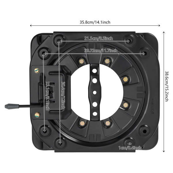 Base giratoria para asiento, base giratoria para asiento resistente, base giratoria para asiento con placa de acero que gira 360 grados