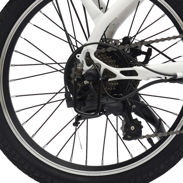 Bicicleta resistente y de primera clase de 20 pulgadas para niños niñas mujeres hombres frenos de disco delante y detrás