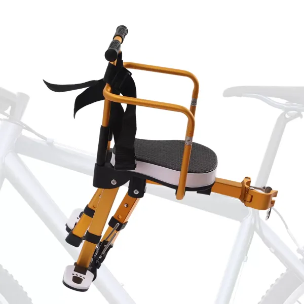 Asiento de Bicicleta para niños Delantero, con Marco de reposabrazos, Compatible con Bicicletas de montaña, para niños de 2 a 5 años (hasta 25 kg)