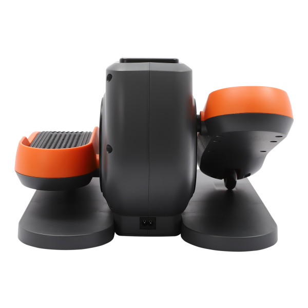 Máquina elíptica bajo escritorio para personas mayores, entrenador portátil para oficina en casa con mando a distancia, Naranja