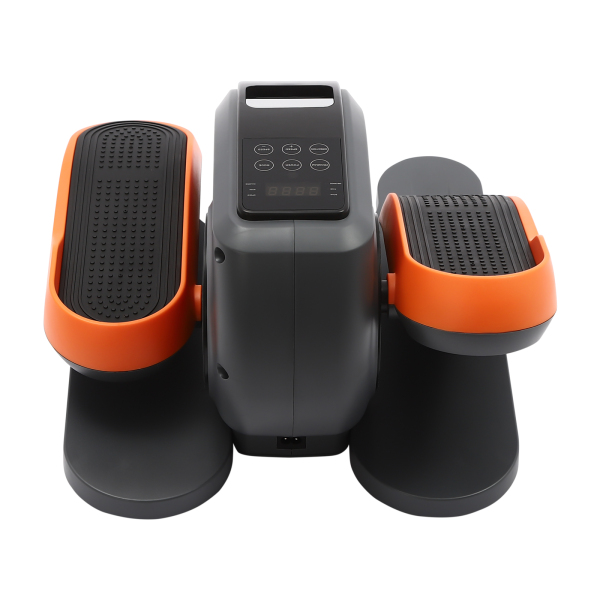 Máquina elíptica bajo escritorio para personas mayores, entrenador portátil para oficina en casa con mando a distancia, Naranja