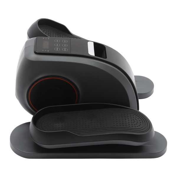 Máquina elíptica bajo escritorio para personas mayores, entrenador portátil para oficina en casa con mando a distancia, Gris oscuro