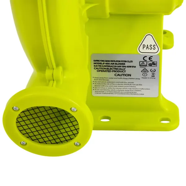 Soplador inflable F450 Soplador de aire para castillos hinchables, ventilador de bomba de aire eléctrica Soplador inflable F450 Soplador de aire para castillos hinchables, ventilador de bomba de aire eléctrica