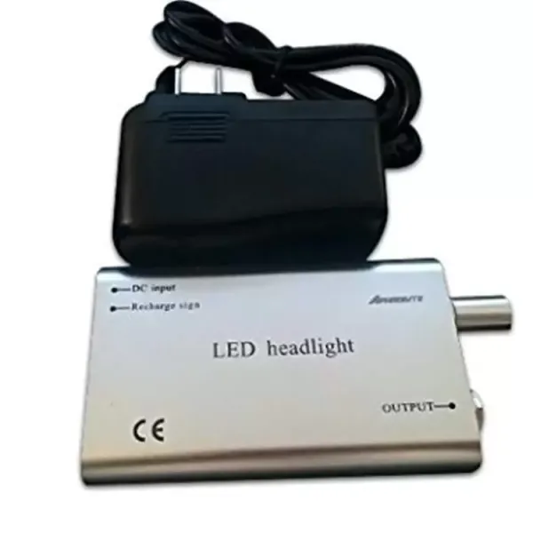 Lupa binocular para laboratorio (3,5x420 mm, incluye linterna LED)