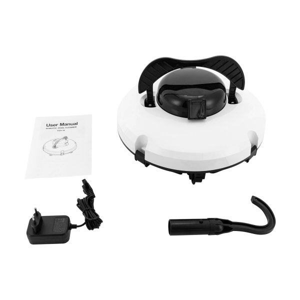 Robot aspirador sin cable para piscinas, Robot limpiafondos automático, Velocidad de arrastre: 17m/55.77ft /Min, 33*23cm