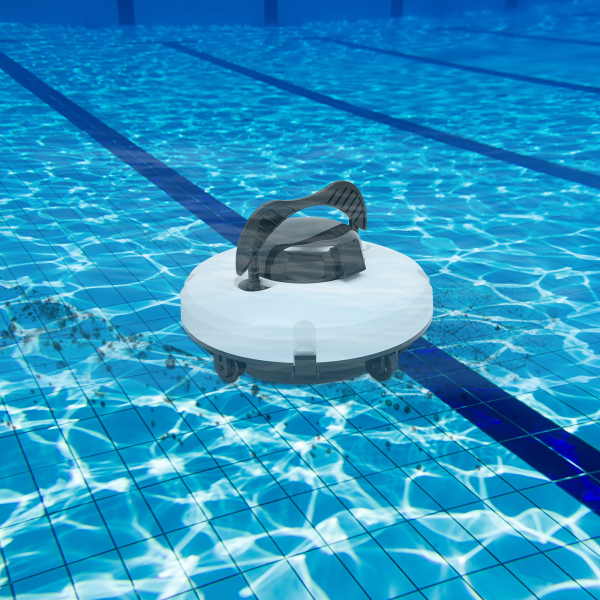 Robot aspirador sin cable para piscinas, Robot limpiafondos automático, Velocidad de arrastre: 17m/55.77ft /Min, 33*23cm Robot aspirador sin cable para piscinas, Robot limpiafondos automático, Velocidad de arrastre: 17m/55.77ft /Min, 33*23cm