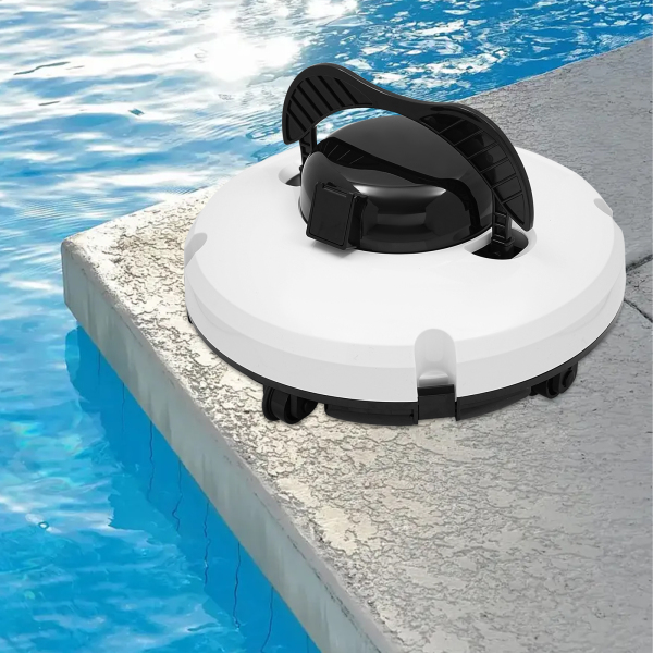 Robot aspirador sin cable para piscinas, Robot limpiafondos automático, Velocidad de arrastre: 17m/55.77ft /Min, 33*23cm Robot aspirador sin cable para piscinas, Robot limpiafondos automático, Velocidad de arrastre: 17m/55.77ft /Min, 33*23cm