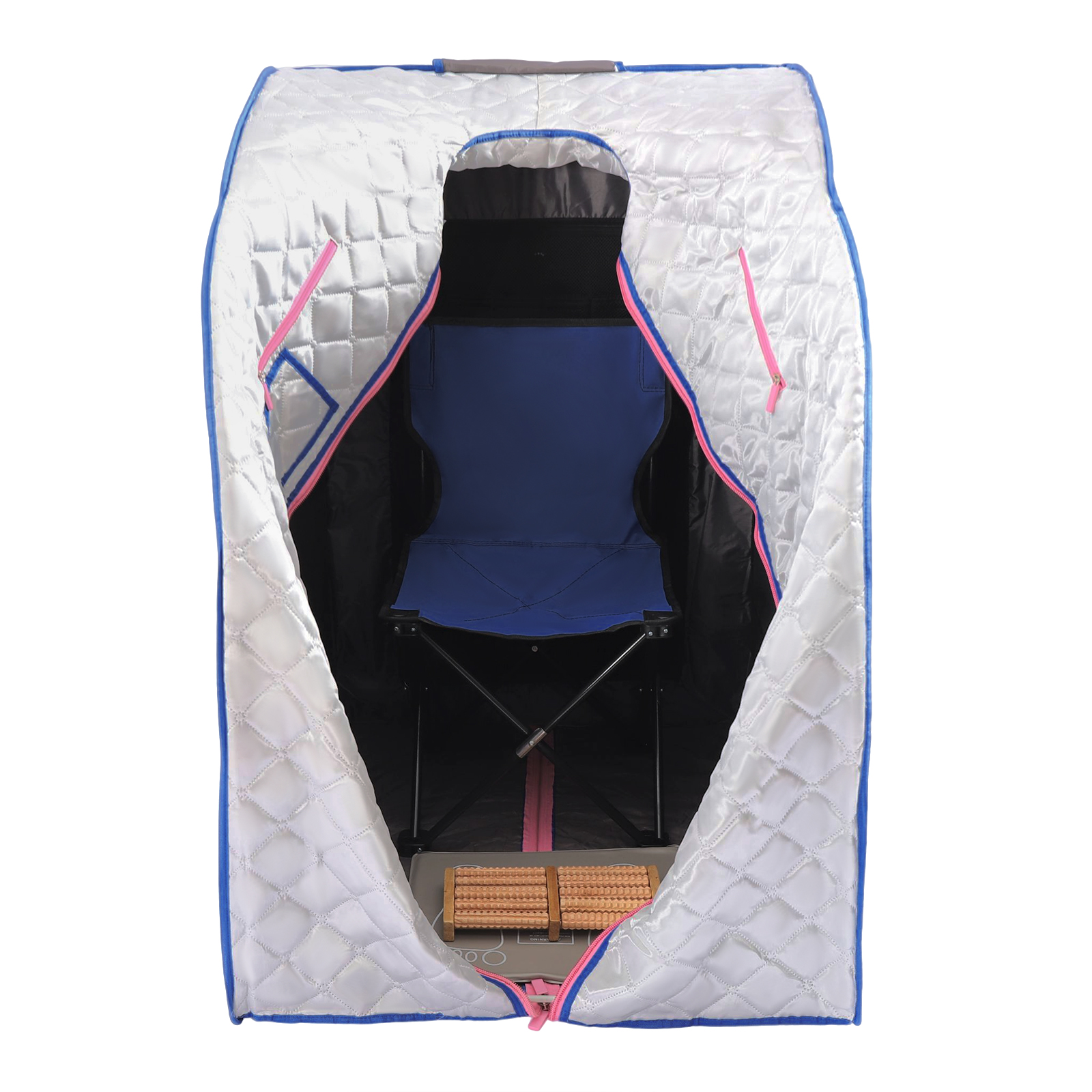 750W Calentador portátil de Sauna por infrarrojos caja de Sauna de vapor plegable calentador de Sauna seco para Spa