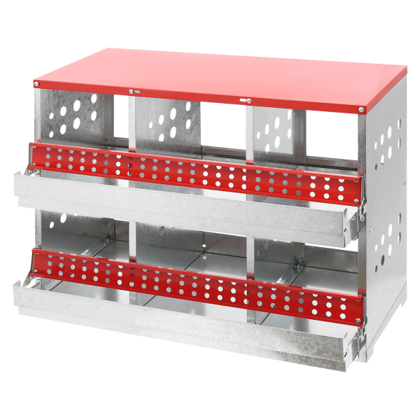 Cajas nido para gallinas, caja nido de 6 agujeros para gallinas, gallinero para gallinas ponedoras