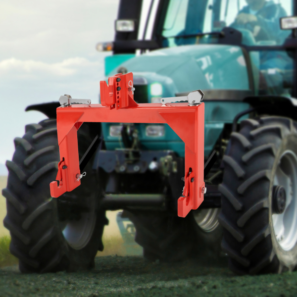 Enganche rápido de 3 puntos para tractores, con capacidad de elevación de 4000 LBS, perno ajustable a 5 niveles