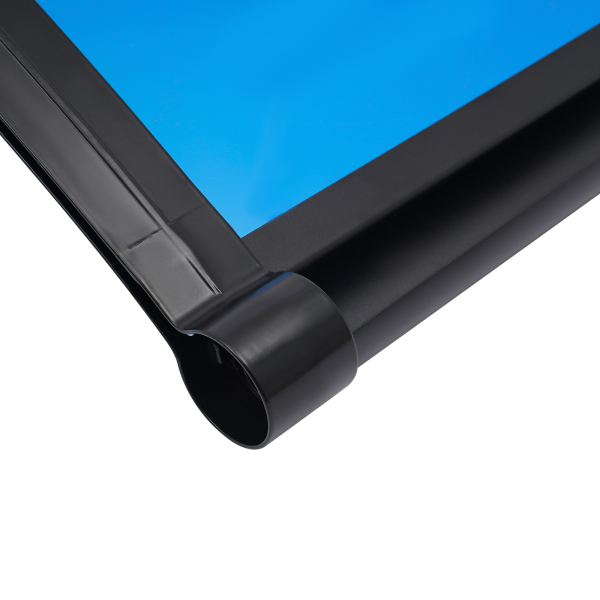 Toldo para ventana y puerta de 80×80 cm, toldo exterior para ventana, toldo con fregadero grande - Soporte negro + cobertizo azul lago Toldo para ventana y puerta de 80×80 cm, toldo exterior para ventana, toldo con fregadero grande - Soporte negro + cobertizo azul lago