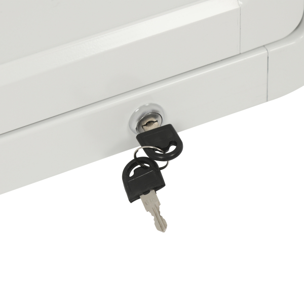 Mesa de picnic plegable de aluminio para autocaravana - Blanca