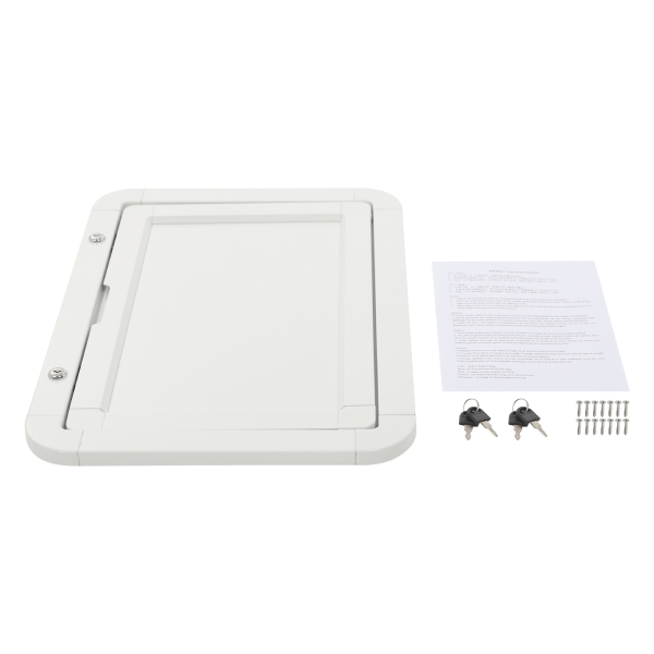 Mesa de picnic plegable de aluminio para autocaravana - Blanca