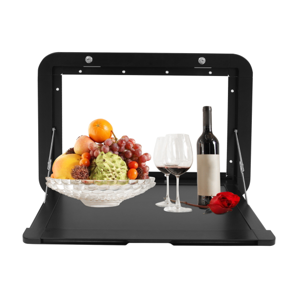 Mesa de picnic plegable de aluminio para autocaravanas - Negra Mesa de picnic plegable de aluminio para autocaravanas - Negra