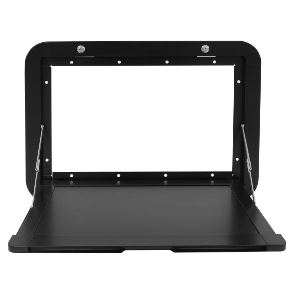 Mesa de picnic plegable de aluminio para autocaravanas - Negra