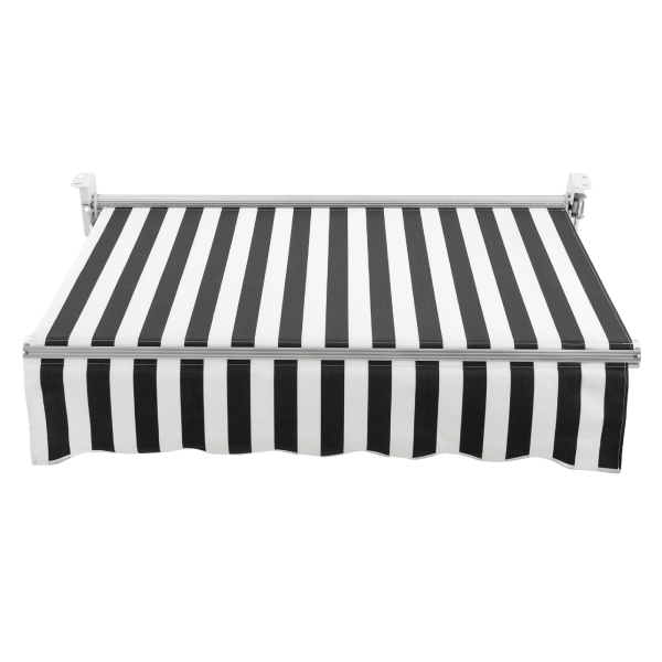 Toldo retráctil manual, Toldo para puertas y ventanas con manivela, Parasol para exteriores, Ángulo ajustable: 60-150, 1.5*1m