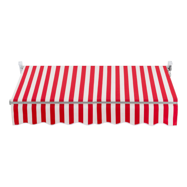 Toldo Retráctil Manual, Toldo para Puerta y Ventana con Manivela, Toldo para Exterior, Ángulo ajustable: 60-150, 2*1,5 m