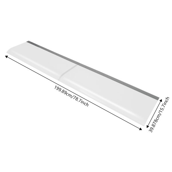 200*40cm Cobertor de Lluvia Transparente, Toldo de Ventana, Cobertor de Lluvia para Puerta de Entrada