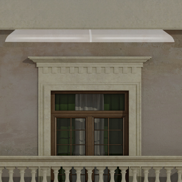 200*40cm Cobertor de Lluvia Transparente, Toldo de Ventana, Cobertor de Lluvia para Puerta de Entrada