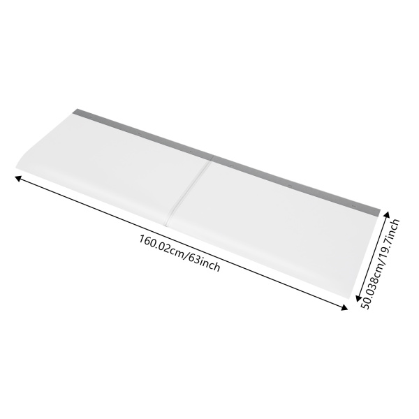 160 x 50 cm Cubierta transparente contra la lluvia, toldo para ventana, toldo para puerta de entrada