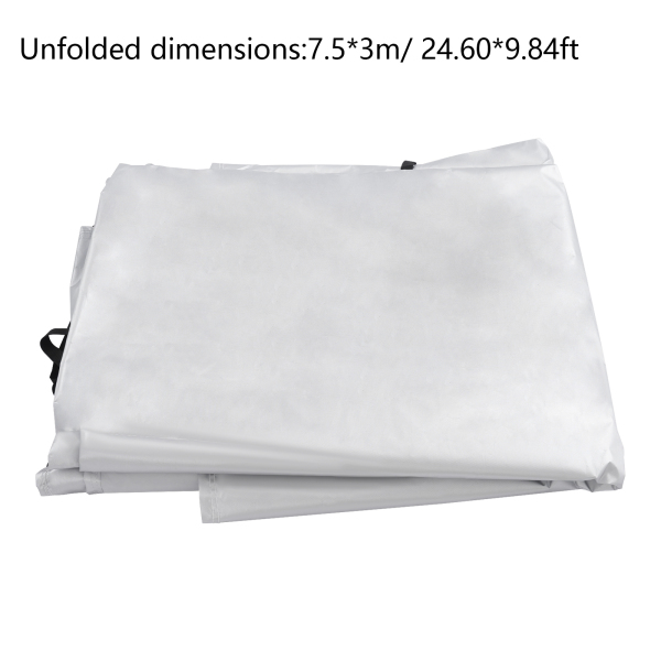 Funda protectora para RV de 5 x 3 m, color plateado
