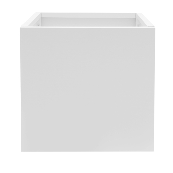 Jardinera cubo, Jardinera exterior interior, Jardinera exterior cuadrada, 20*20*20in, Blanco