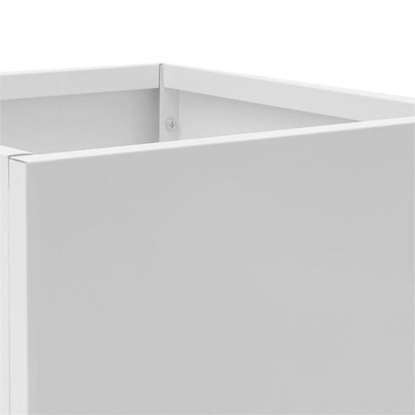 Jardinera cubo, Jardinera exterior interior, Jardinera exterior cuadrada, 20*20*20in, Blanco