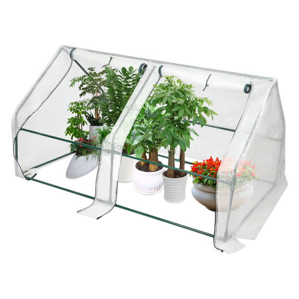 1.8*0.9*0.9m Invernadero pequeño, invernadero pequeño para balcón, invernadero de tomates con ventanas enrollables