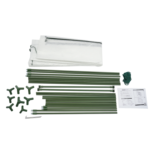 200x77x170cm Invernadero para Plantas, Kit de Invernadero con Ventana, Invernadero para Exteriores - Blanco